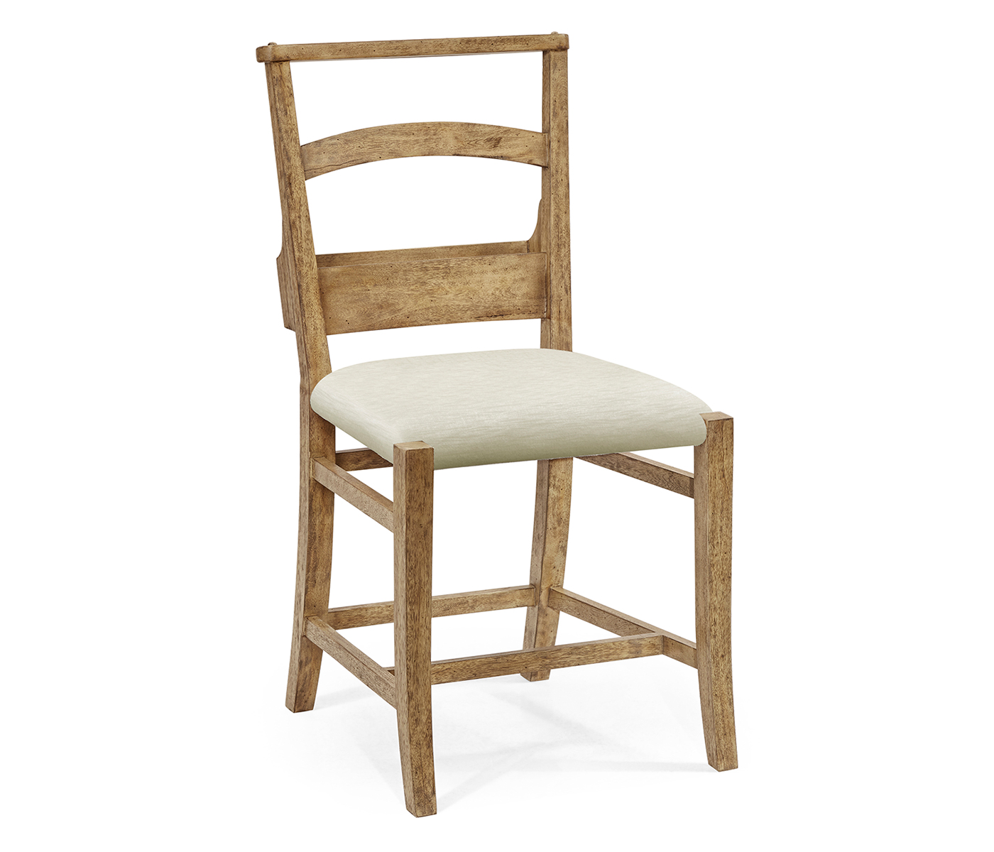Rustic Light Driftwood Church Dining Side Chair