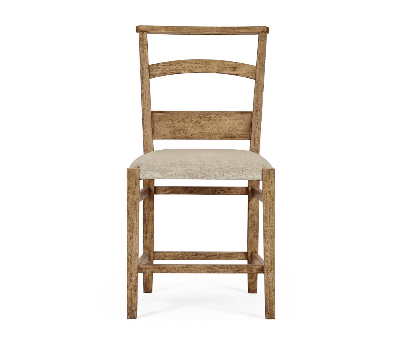 Rustic Light Driftwood Church Dining Side Chair