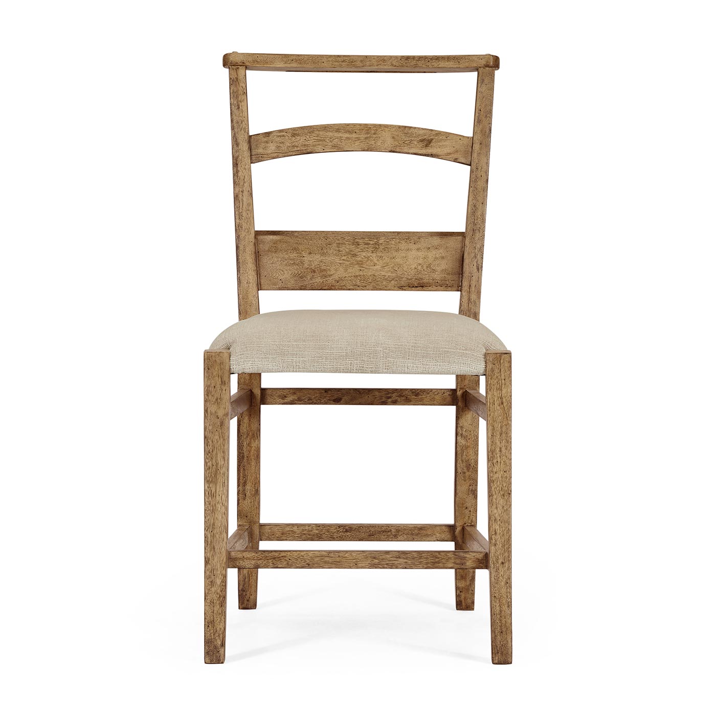 Rustic Light Driftwood Church Dining Side Chair