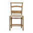 Rustic Light Driftwood Church Dining Side Chair