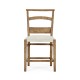 Rustic Light Driftwood Church Dining Side Chair