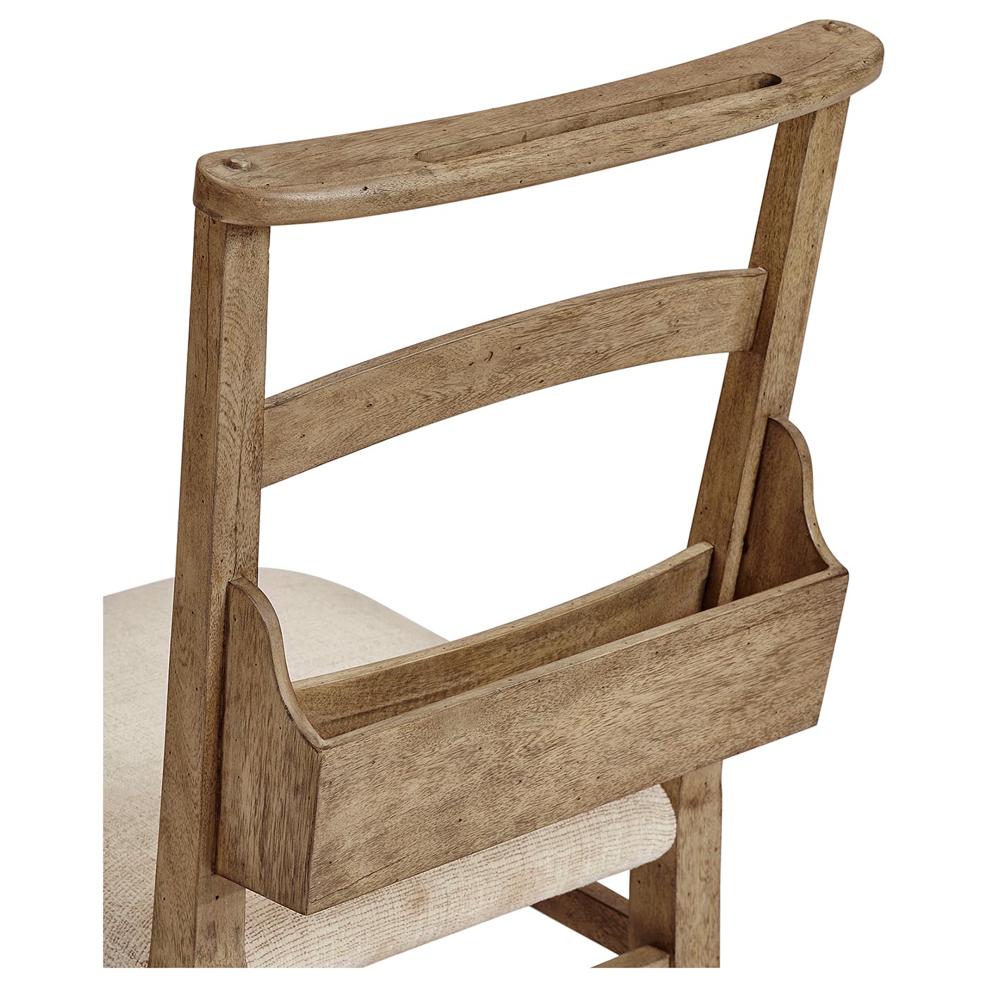 Rustic Light Driftwood Church Dining Side Chair