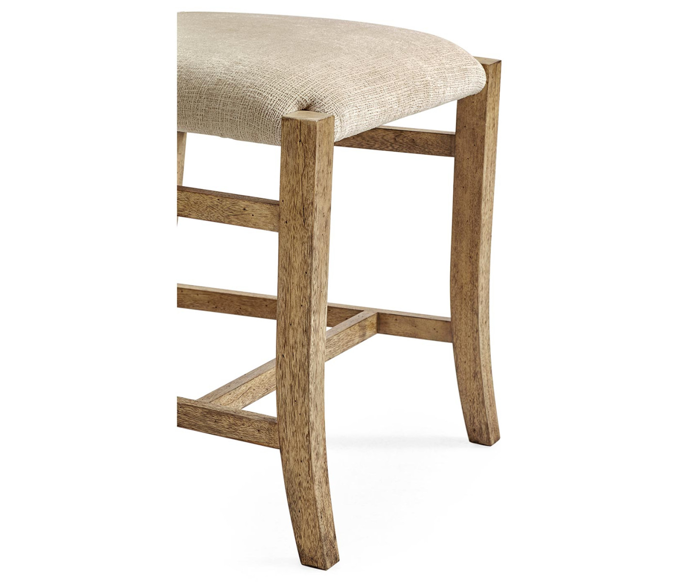 Rustic Light Driftwood Church Dining Side Chair