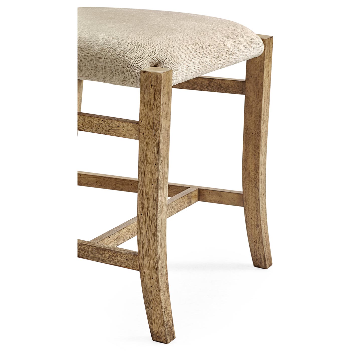 Rustic Light Driftwood Church Dining Side Chair