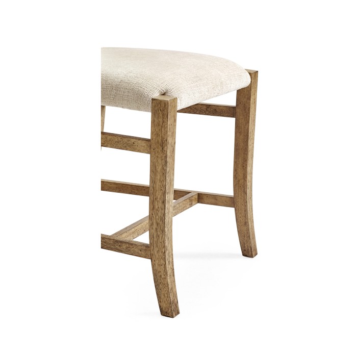 Rustic Light Driftwood Church Dining Side Chair