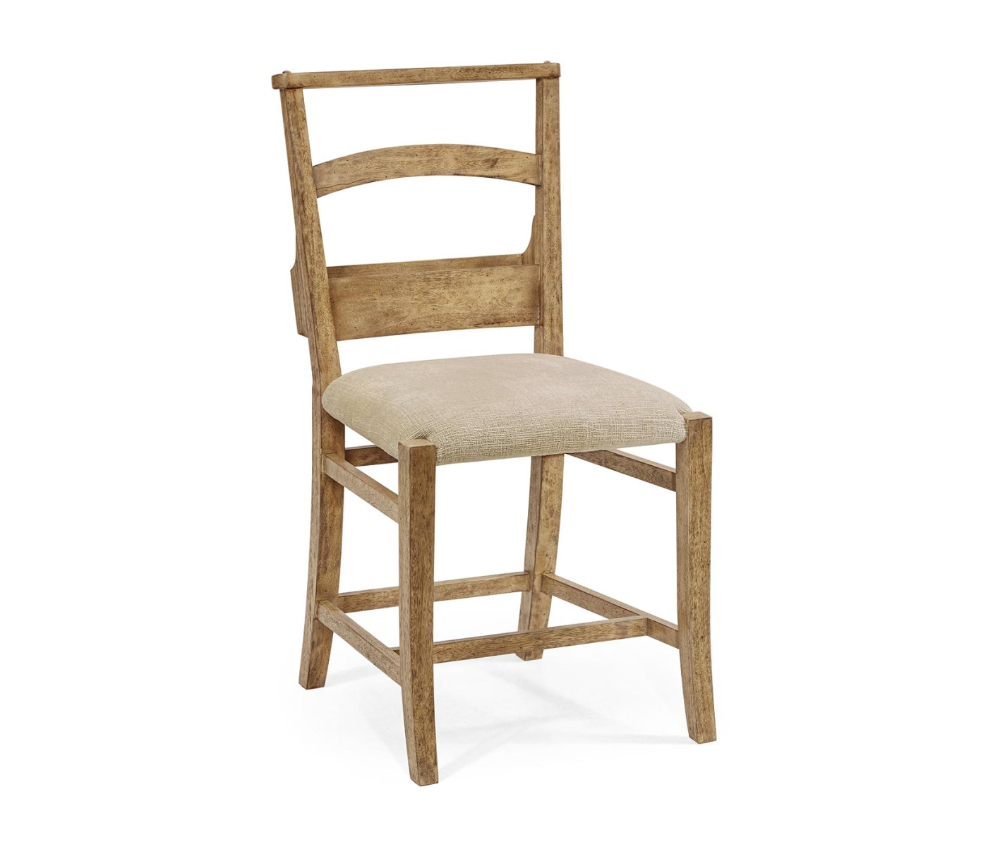 Rustic Light Driftwood Church Dining Side Chair