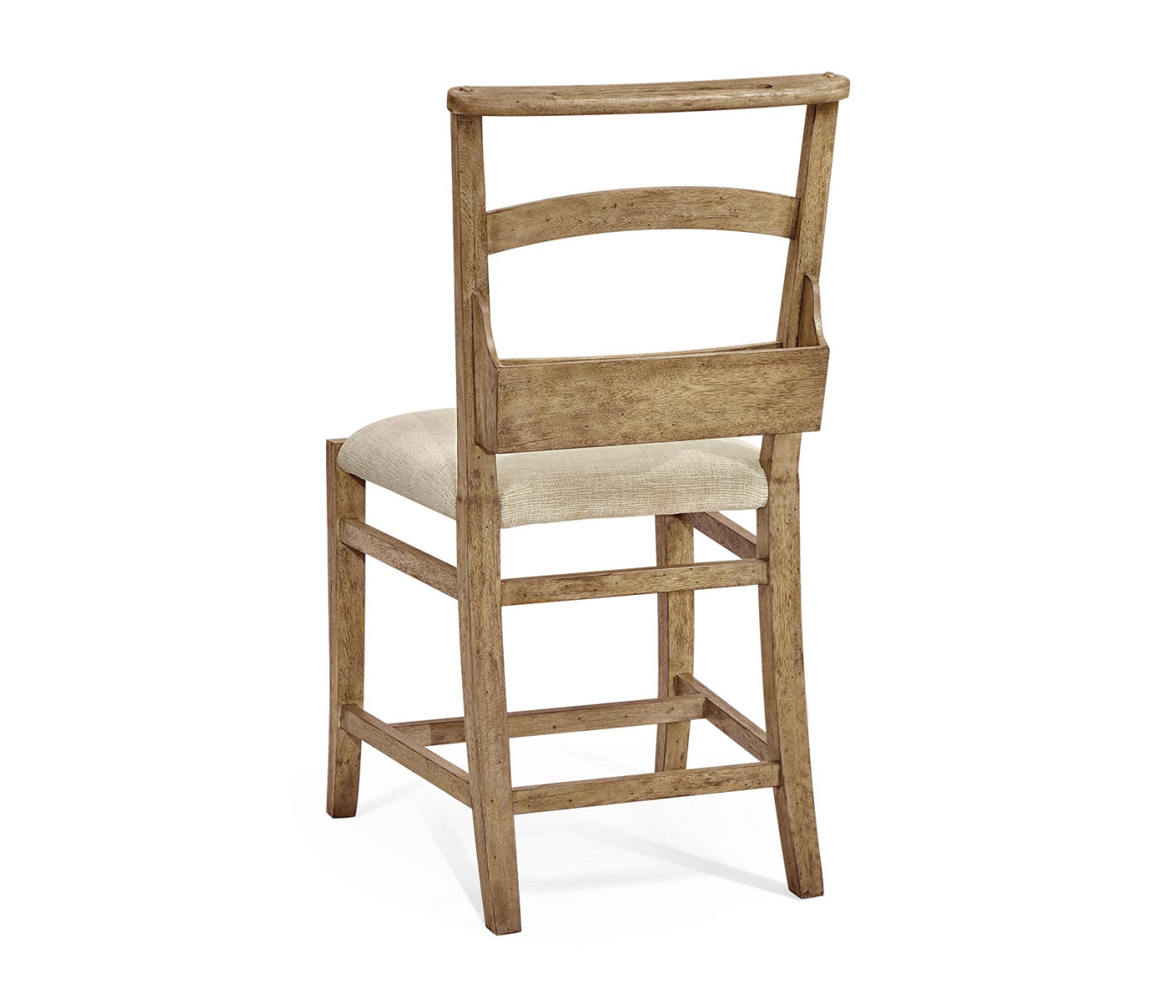 Rustic Light Driftwood Church Dining Side Chair
