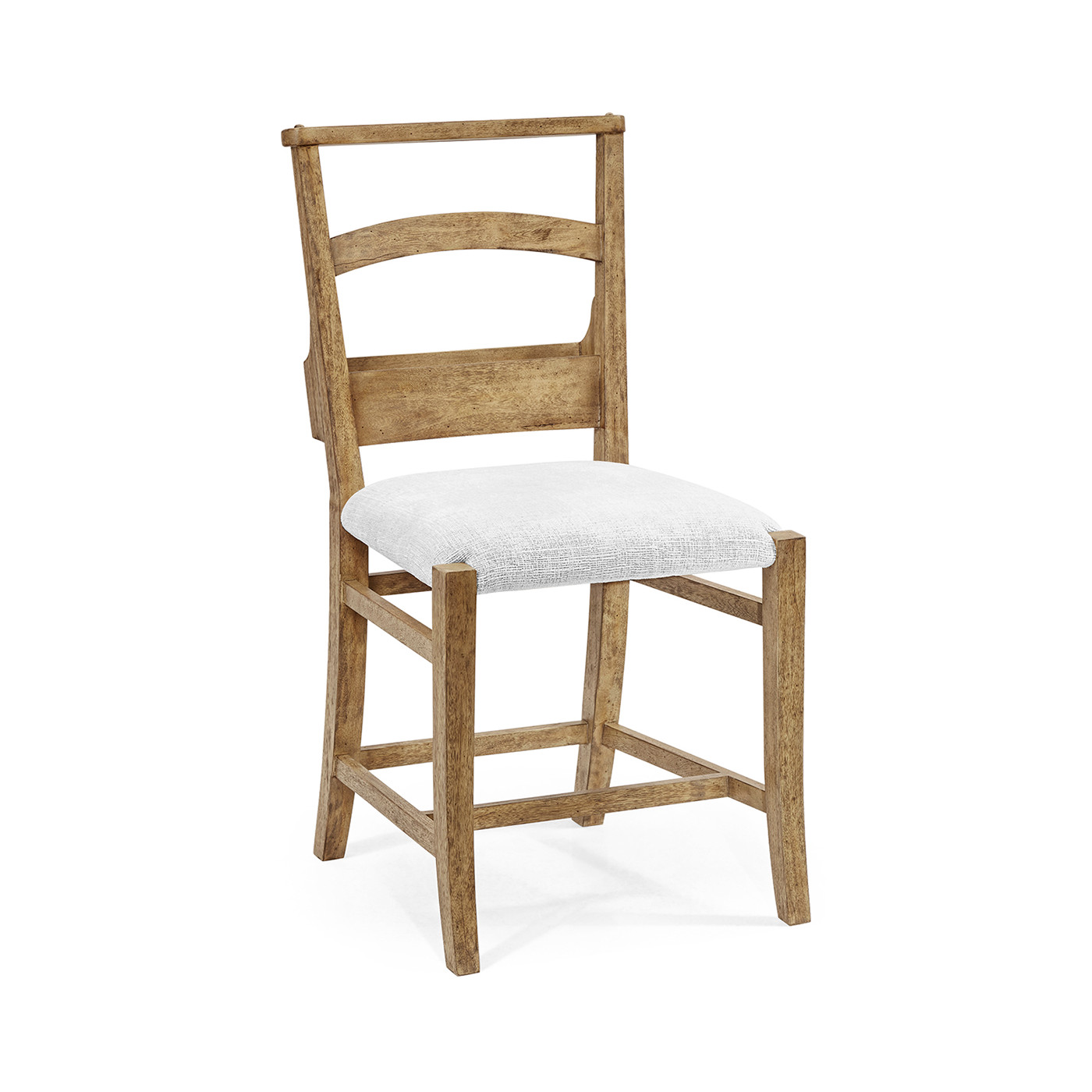 Rustic Light Driftwood Church Dining Side Chair