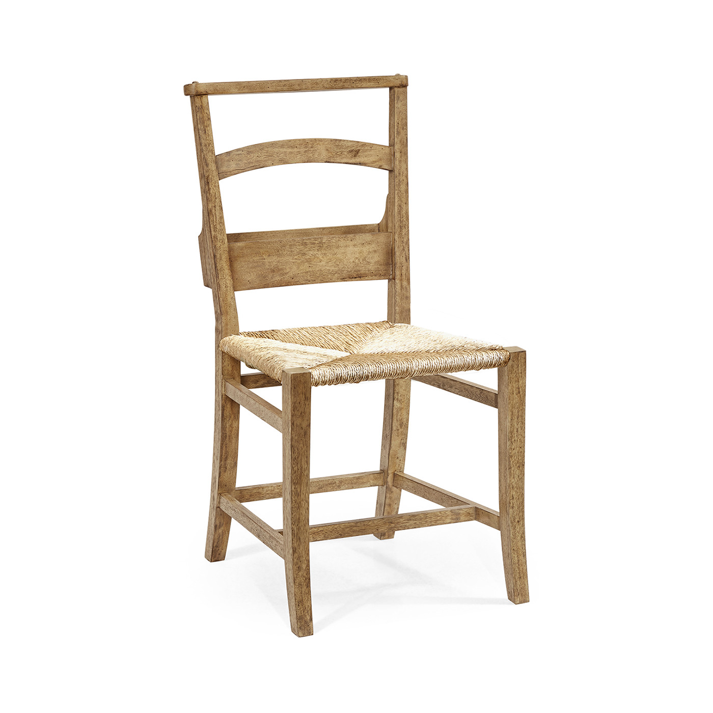 Rustic Light Driftwood Church Dining Side Chair