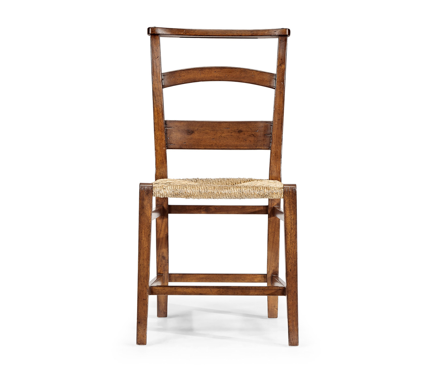 Rustic Walnut Church Dining Side Chair