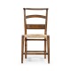 Rustic Walnut Church Dining Side Chair