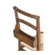 Rustic Walnut Church Dining Side Chair