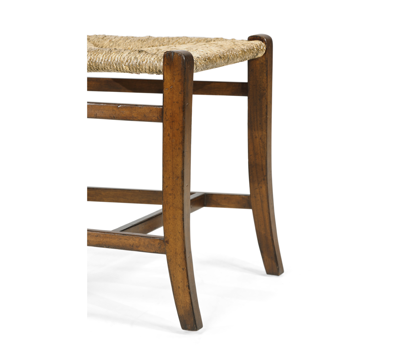 Rustic Walnut Church Dining Side Chair