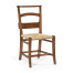 Rustic Walnut Church Dining Side Chair
