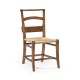 Rustic Walnut Church Dining Side Chair
