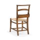 Rustic Walnut Church Dining Side Chair
