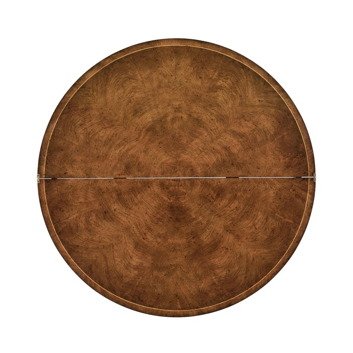 Walnut Flip-Top Demilune Breakfast Table 36