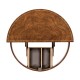 Walnut Flip-Top Demilune Breakfast Table 36