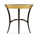 Stepped Gilded Oval Side Table