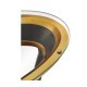 Stepped Gilded Oval Side Table