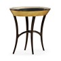 Stepped Gilded Oval Side Table