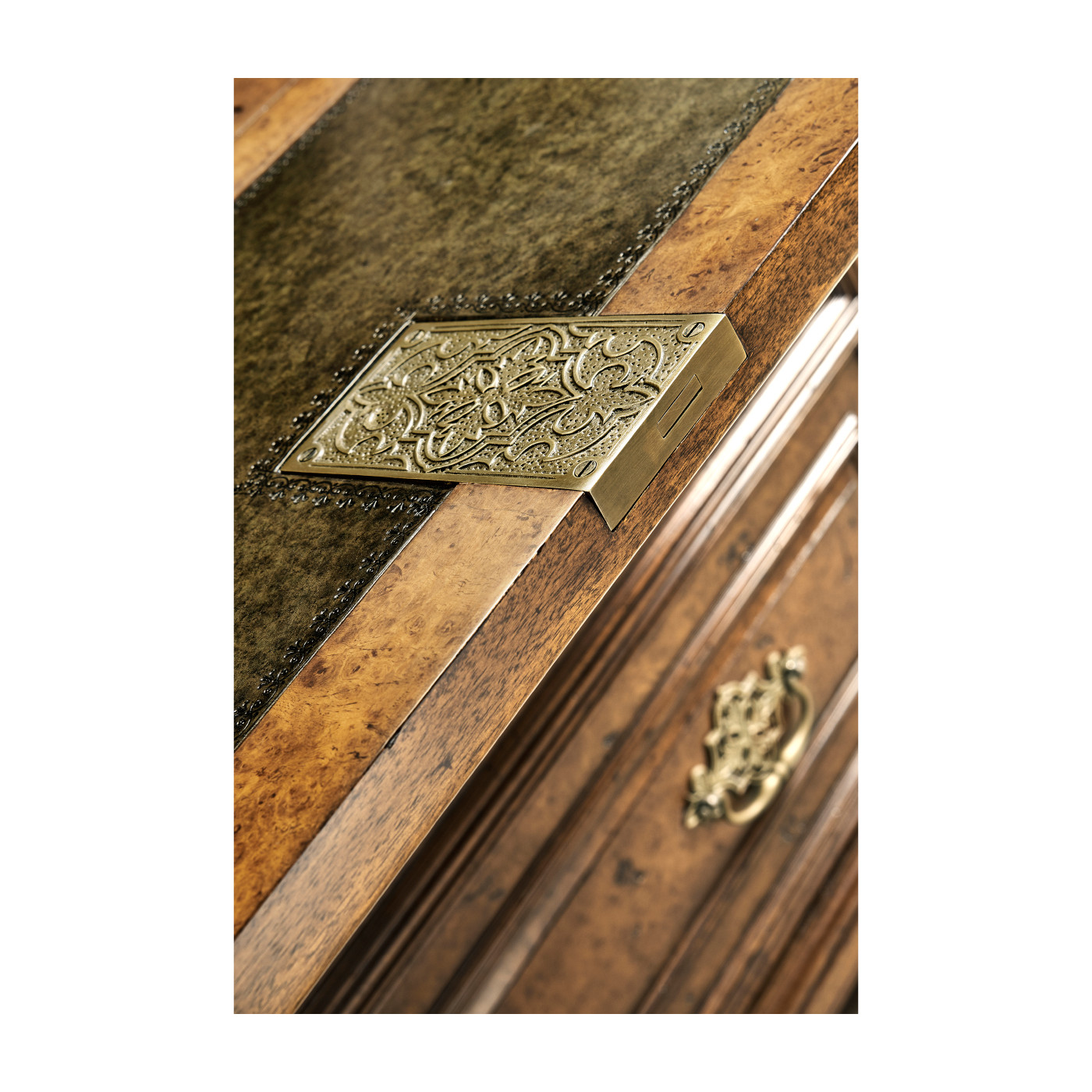 Queen Anne Pollard Bureau Cabinet (Base)