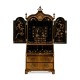 Queen Anne Walnut Bureau with Chinoiserie Interior & Panelled Doors