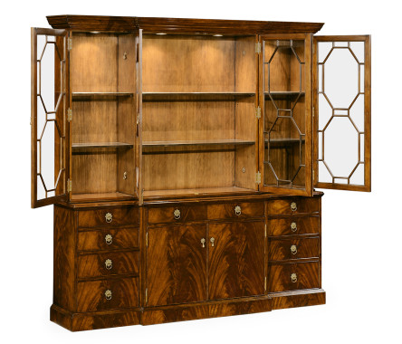 Buckingham Triple Mahogany Display Cabinet
