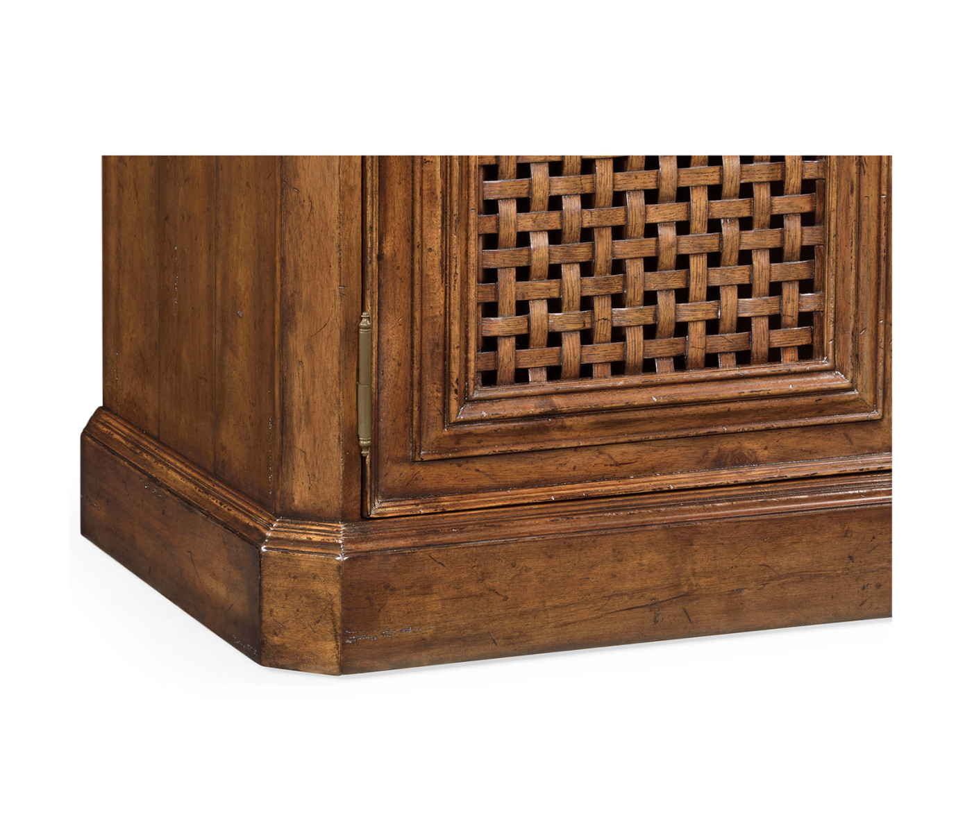 Walnut sideboard with lattice doors