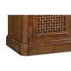 Walnut sideboard with lattice doors