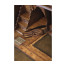 Queen Anne Pollard Veneer Bureau Cabinet (Wooden Doors)