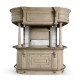 Complete Linenfold Grey Oak Home Bar