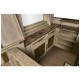 Complete Linenfold Grey Oak Home Bar