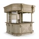 Complete Linenfold Grey Oak Home Bar