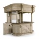 Complete Linenfold Grey Oak Home Bar