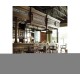 Complete Linenfold Grey Oak Home Bar