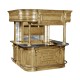 Complete Linenfold Natural Oak Home Bar