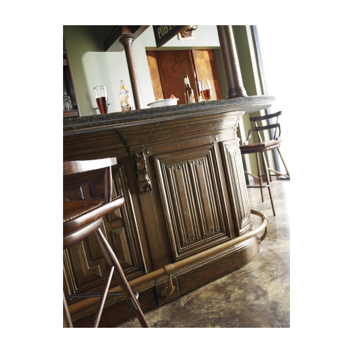 Complete Linenfold Natural Oak Home Bar