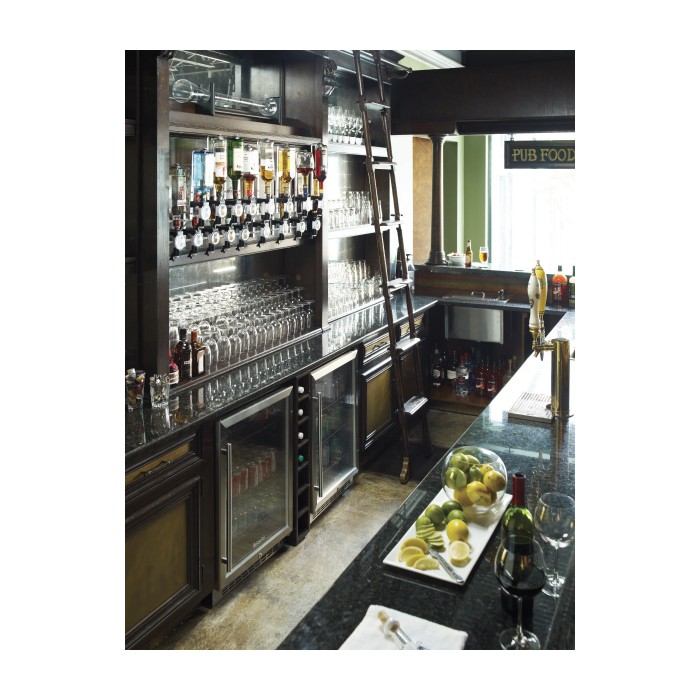 Complete Linenfold Natural Oak Home Bar