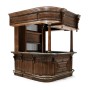Complete Linenfold Dark Oak Home Bar