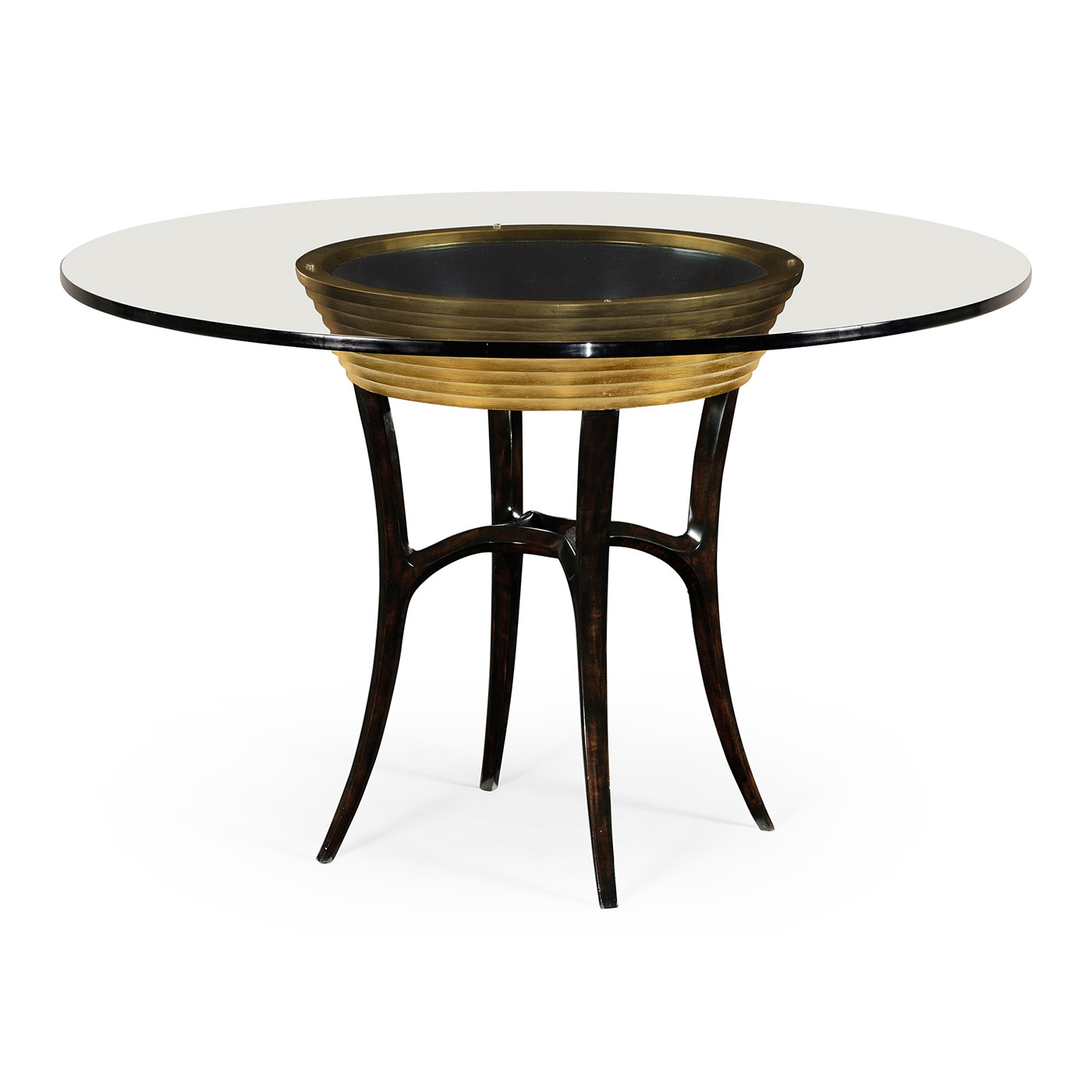 Stepped Gilded Circular Dining Table 48