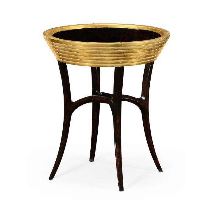 Stepped Gilded Circular Dining Table 48