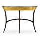 Stepped Gilded Oval Console