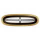 Stepped Gilded Oval Console