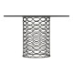 Interlaced Bronze & Glass Dining Table 48