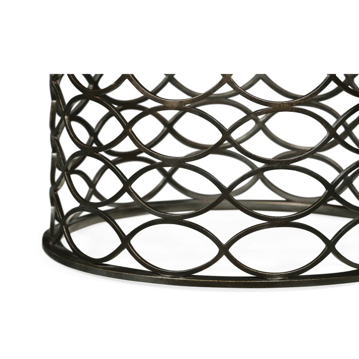 Interlaced Bronze & Glass Dining Table 48