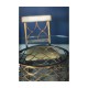 Interlaced Gilded & Glass Dining Table 48