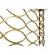 Interlaced Gilded & Glass Demilune Console