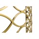 Interlaced Gilded & Glass Demilune Console