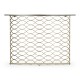 Interlaced Silver & Glass Demilune Console